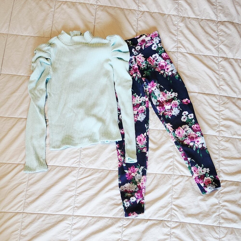 Janie and Jack girl's shirt and pants set